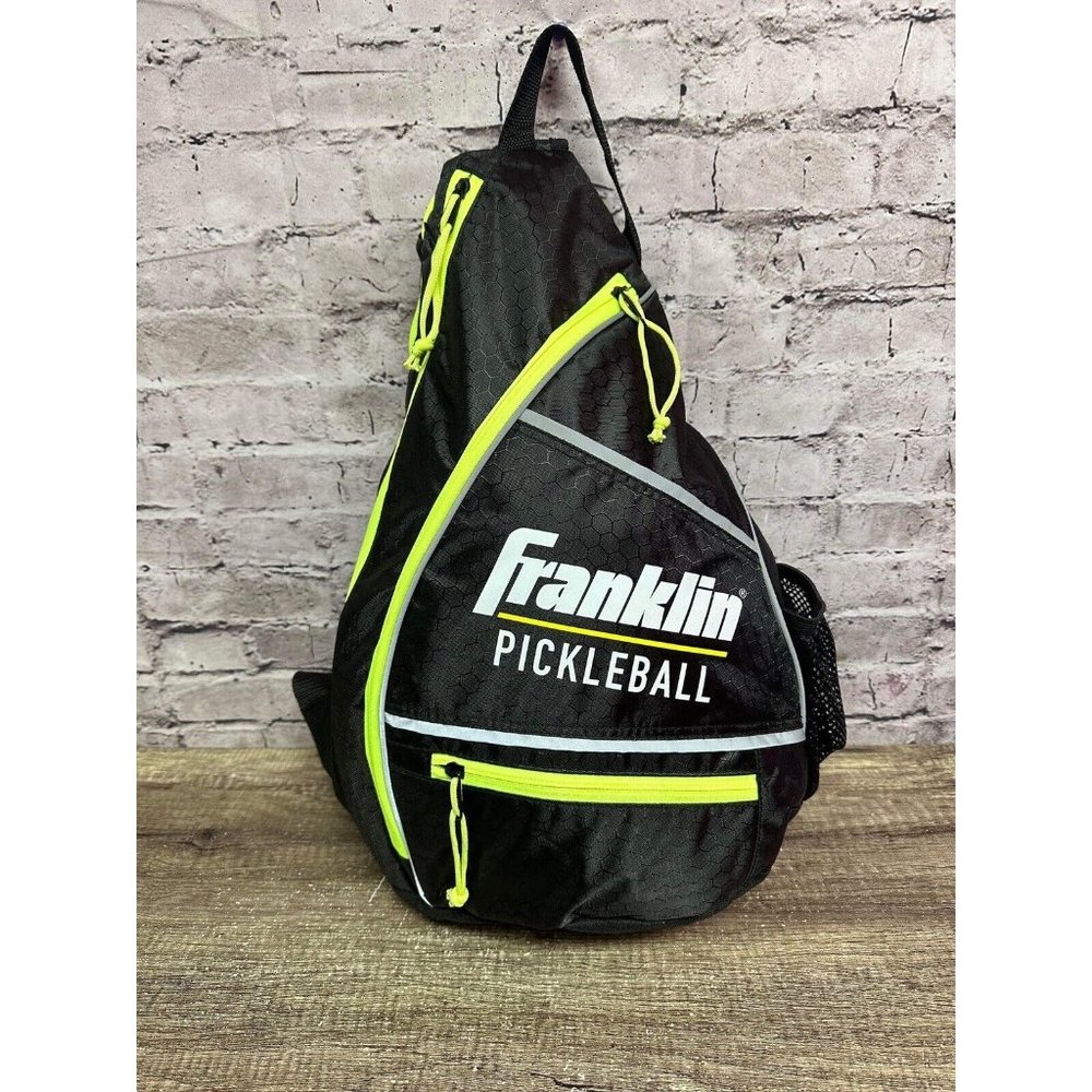 Franklin Pickle ball Backpack Black Neon Green Multi Pockets